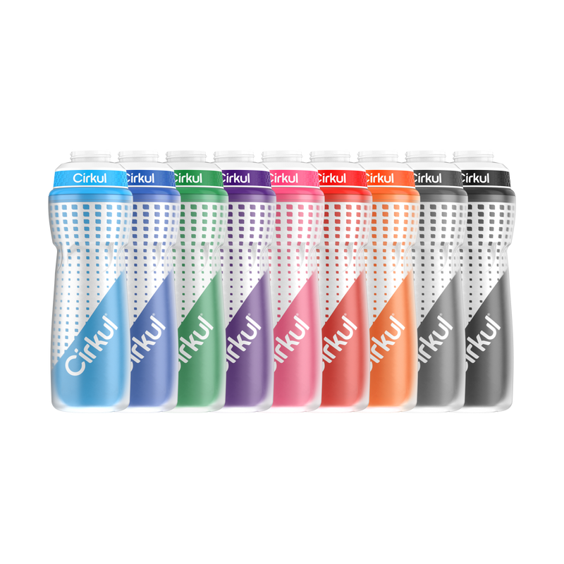 22oz. Insulated Squeeze Plastic Bottle & Sport Lid