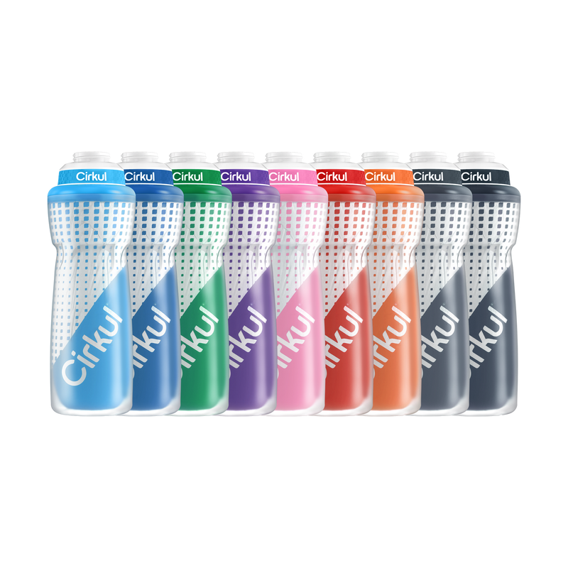 32oz. Insulated Squeeze Plastic Bottle & Sport Lid