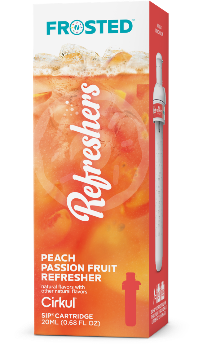 Frosted Peach Passion Fruit Refresher