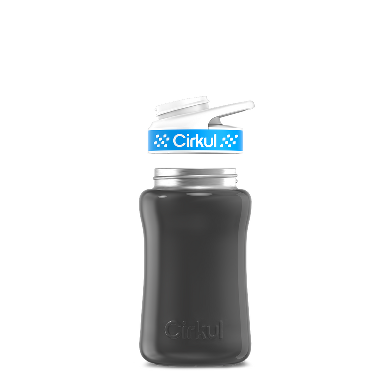 12oz. Stainless Steel Bottle & Comfort Grip Lid Gray