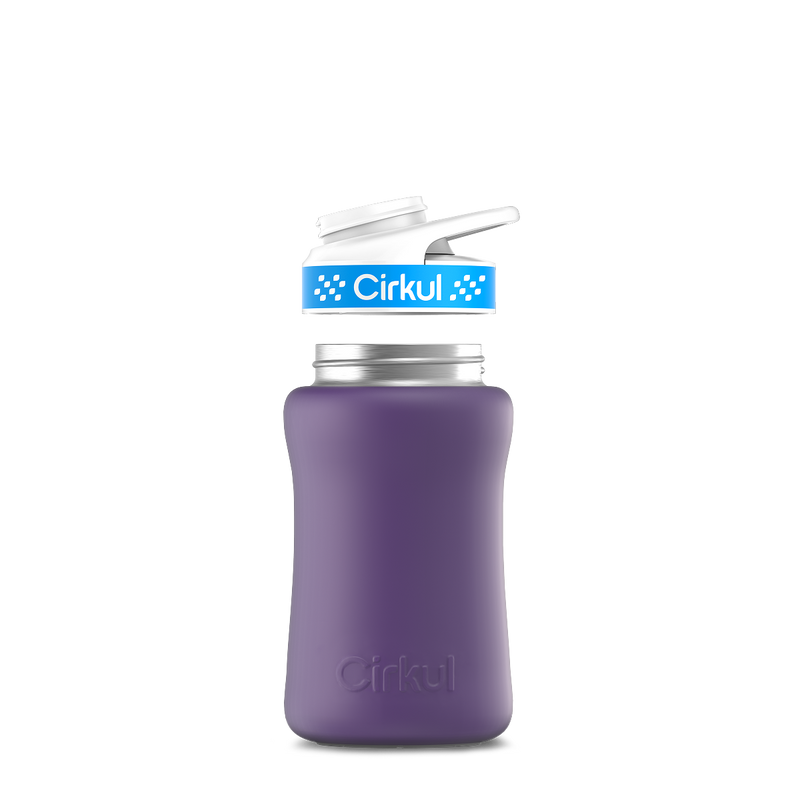 12oz. Stainless Steel Bottle & Comfort Grip Lid Matte Purple