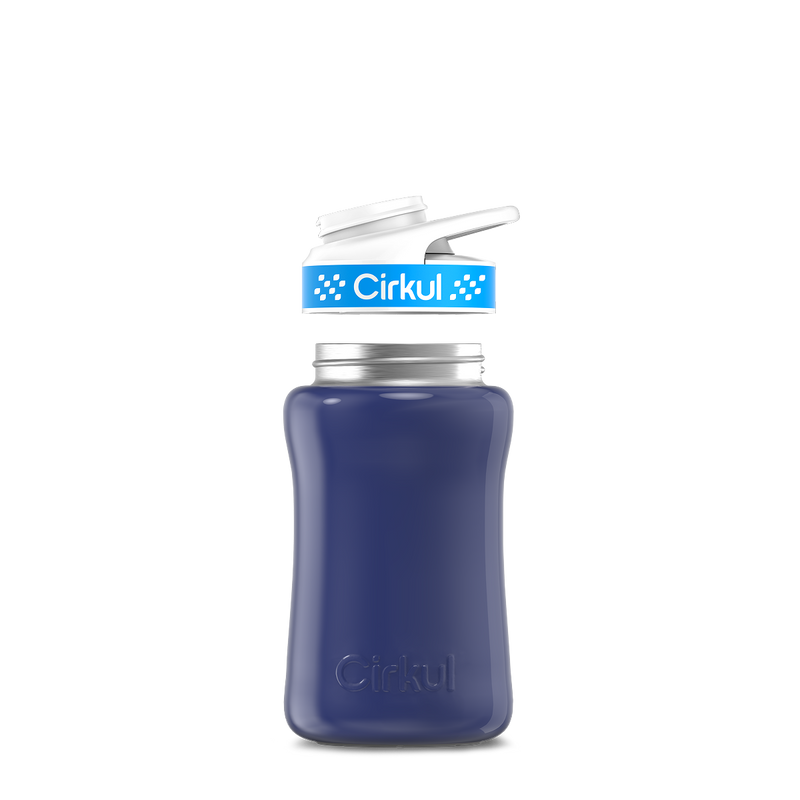 12oz. Stainless Steel Bottle & Comfort Grip Lid Navy