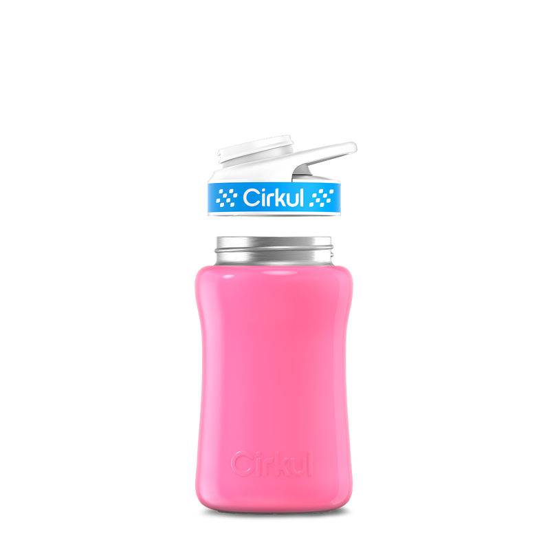 12oz. Stainless Steel Bottle & Comfort Grip Lid Pink
