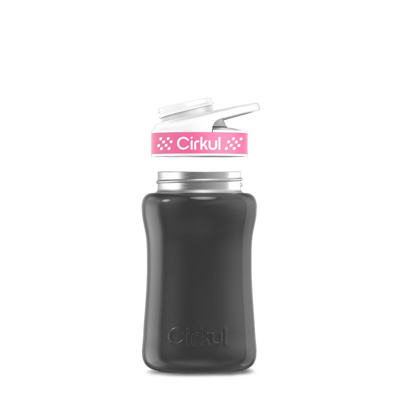 12oz. Stainless Steel Bottle & Comfort Grip Lid Gray